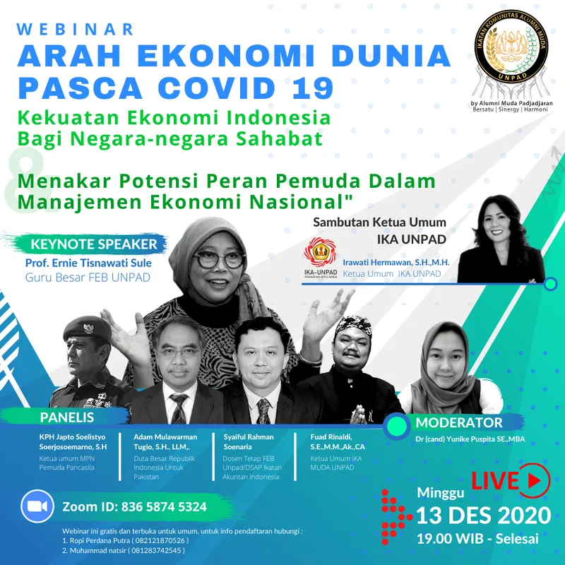 Webinar Ekonomi : "Arah Ekonomi Dunia Pasca COVID-19" - image 1