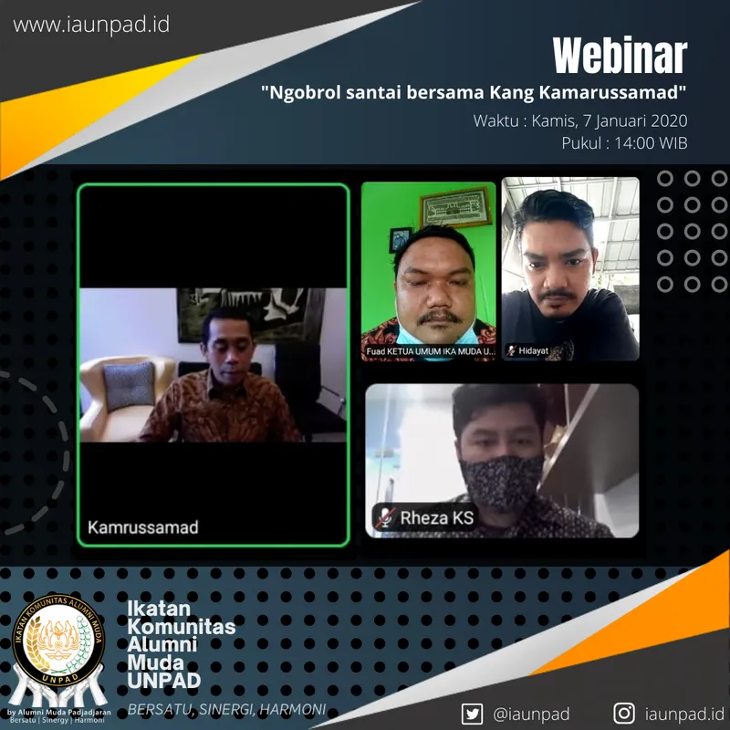 Webinar "Ngobrol santai bersama Kang Kamarussamad" - image 1